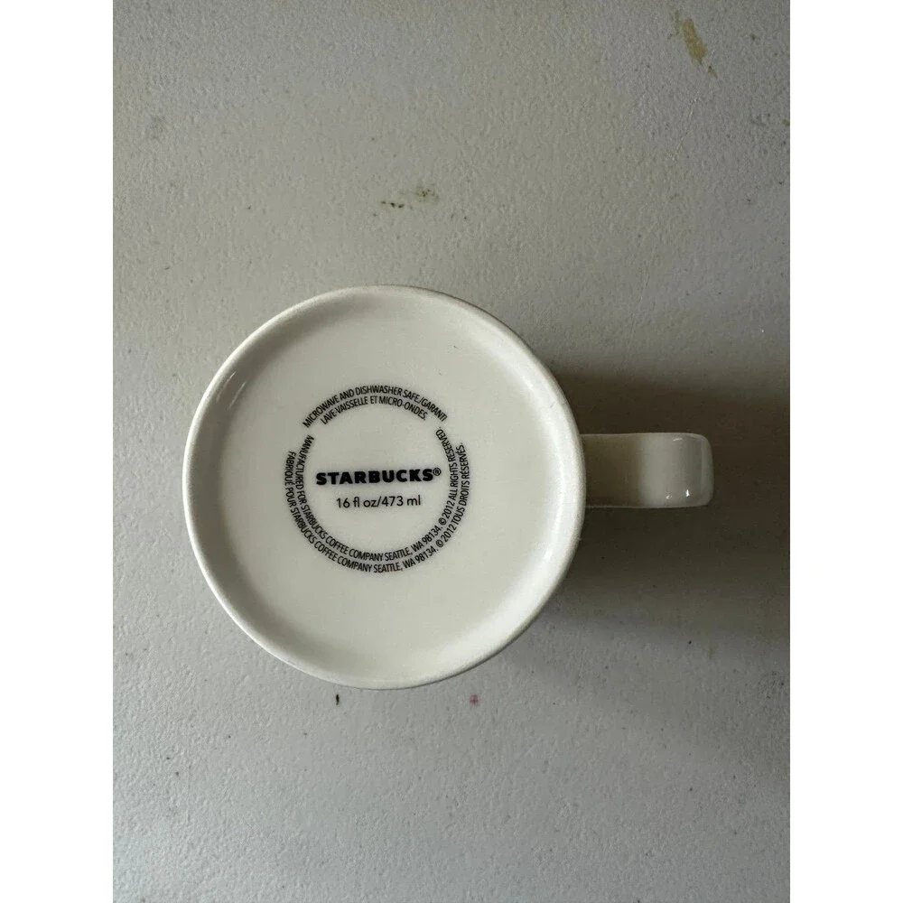 NWOT Starbucks 2012 Collector's Series Global Icon Lake Tahoe Ceramic Mug 16oz